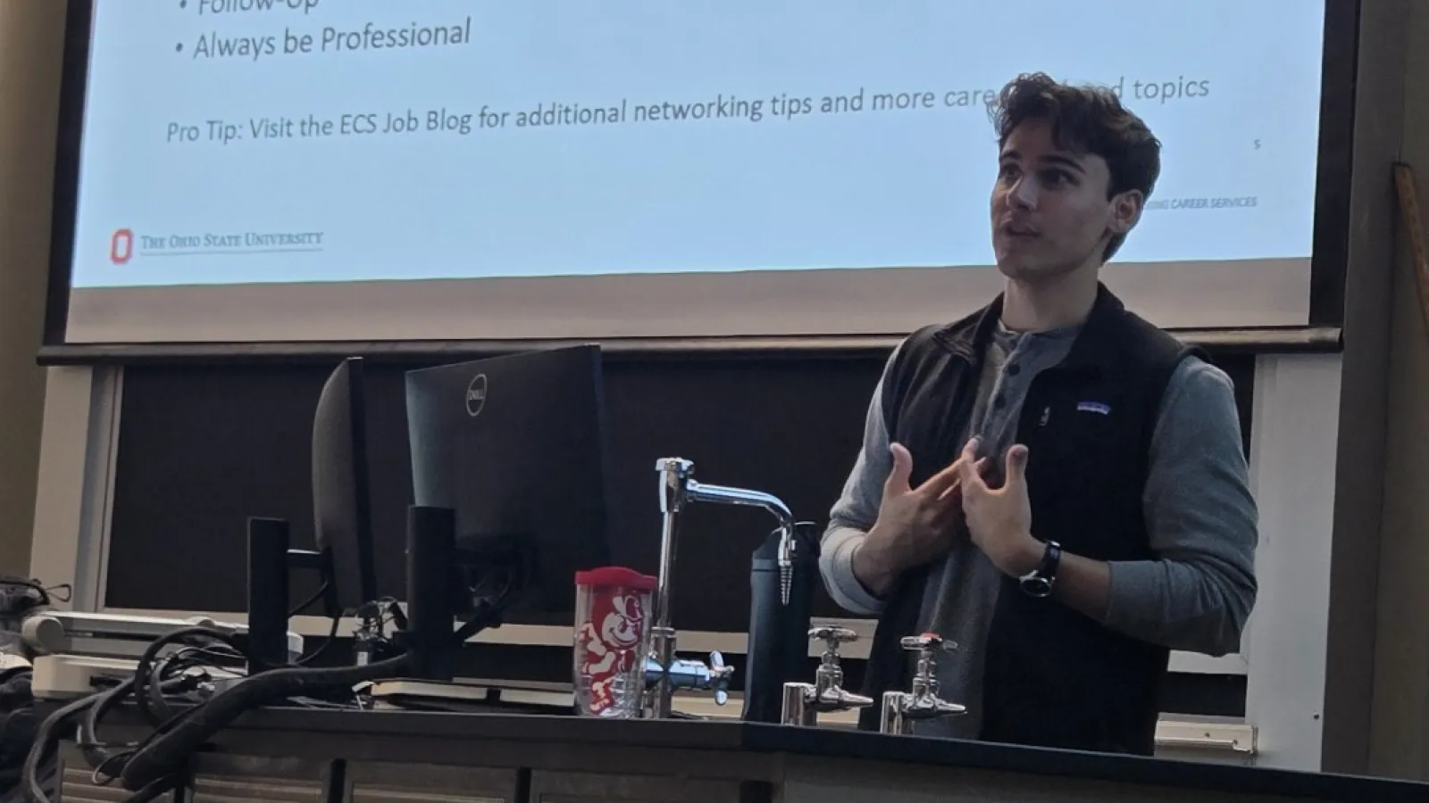 Matthew Rich presenting