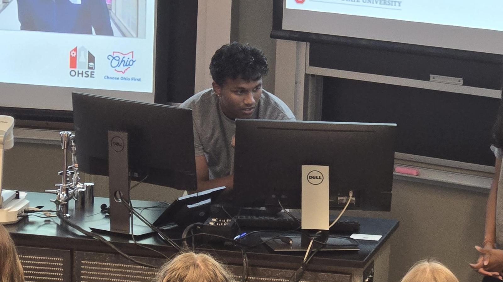 Nihal Patil presenting