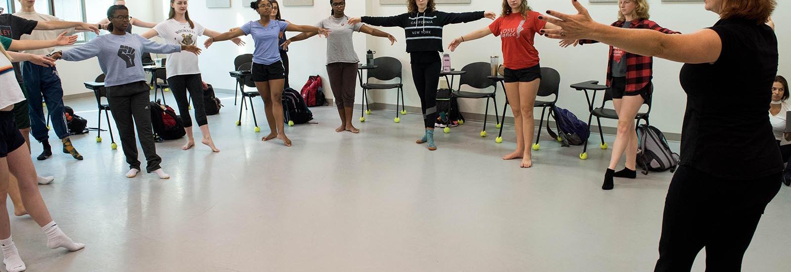 Ohio State dance class Ohio State dance class